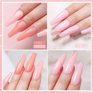 Glitter Rubber Base Gel URB015 7ml Base & Top Coat UR SUGAR 