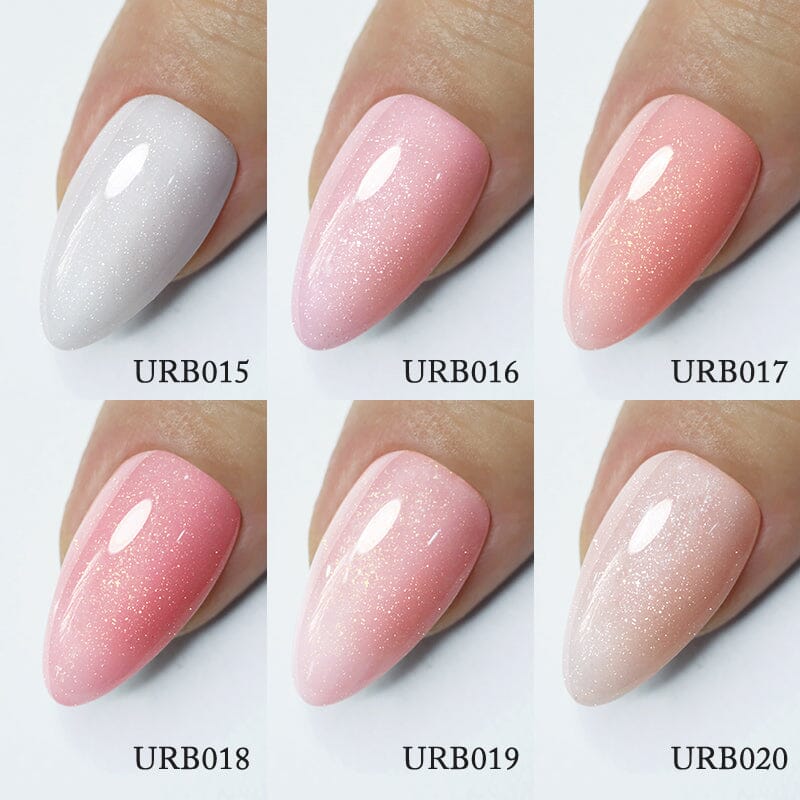 Glitter Rubber Base Gel URB015 7ml Base & Top Coat UR SUGAR 