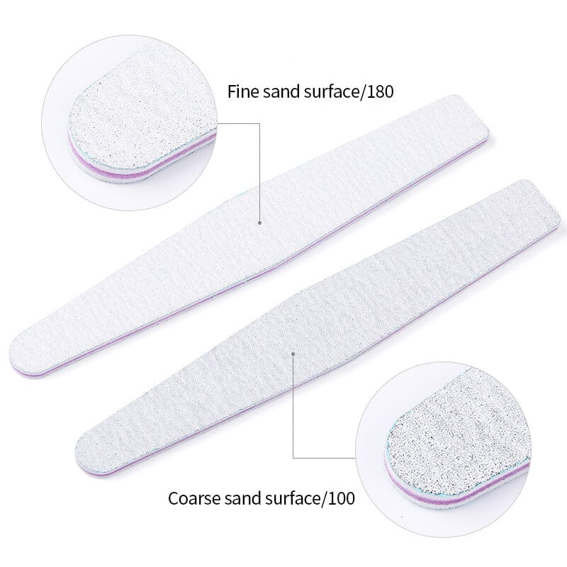 5pcs Nail Files Set 100/180 Tools & Accessories No Brand 