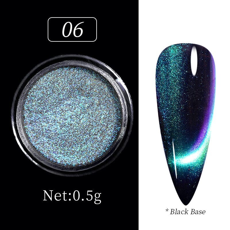 Chameleon Cat Magnetic Powder Nail Art No Brand 