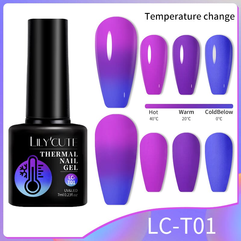 Thermal Nail Gel Polish 7ml Gel Nail Polish LILYCUTE LC-T01 