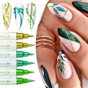 10 Colors Double Head Metal Painting Pen Tools & Accessories BORN PRETTY 
