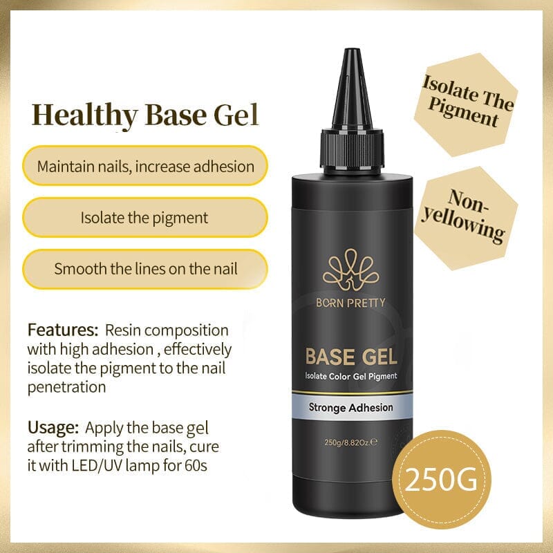Base Gel Top Coat 250g Gel Nail Polish BORN PRETTY 