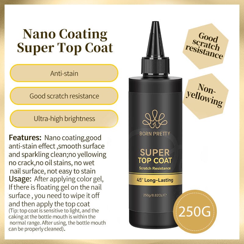Super Top Coat 250g Gel Nail Polish BORN PRETTY 