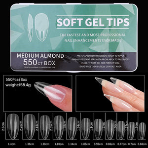 550pcs Soft Gel Tips Nail Tips No Brand 