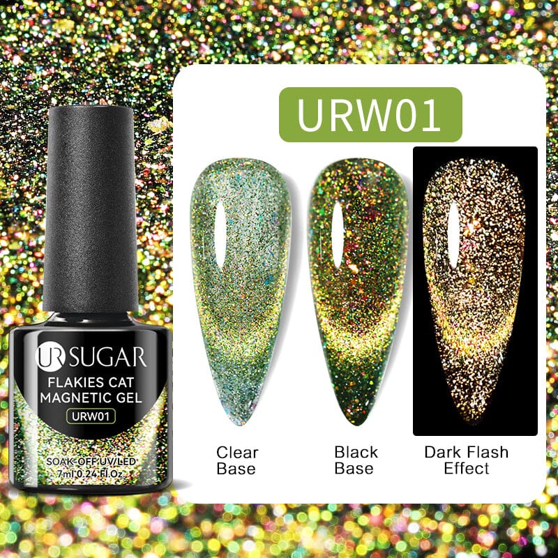 Flakies Cat Magnetic Gel 7ml Clearance UR SUGAR URW01 
