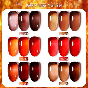 Jelly Amber Nail Gel 7ml Gel Nail Polish LILYCUTE 