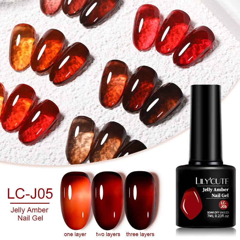 Jelly Amber Nail Gel 7ml Gel Nail Polish LILYCUTE 