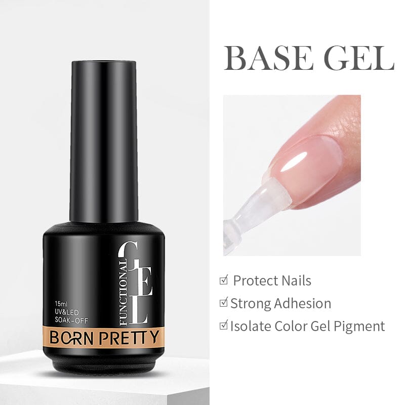 Base Gel Top Coat 15ml Gel Nail Polish BORN PRETTY Base Gel 
