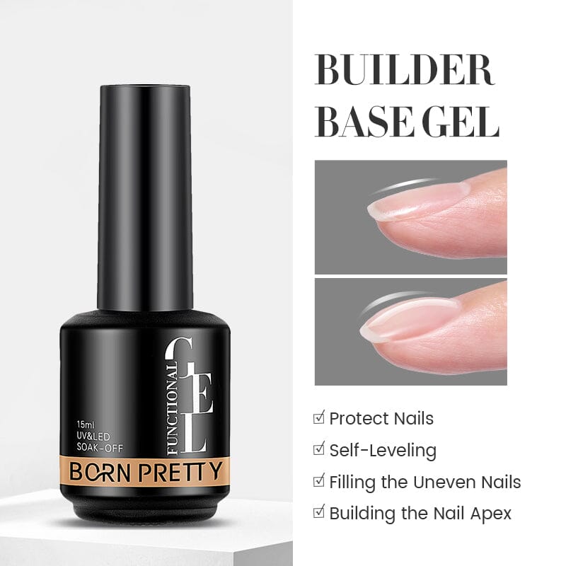 Base Gel Top Coat 15ml Gel Nail Polish BORN PRETTY Builder Base Gel 