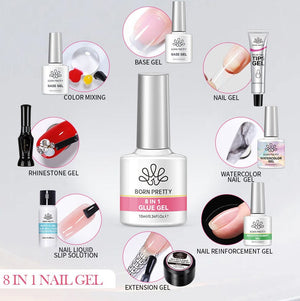 8 in 1 Glue Gel 10ml Gel Nail Polish BORN PRETTY 