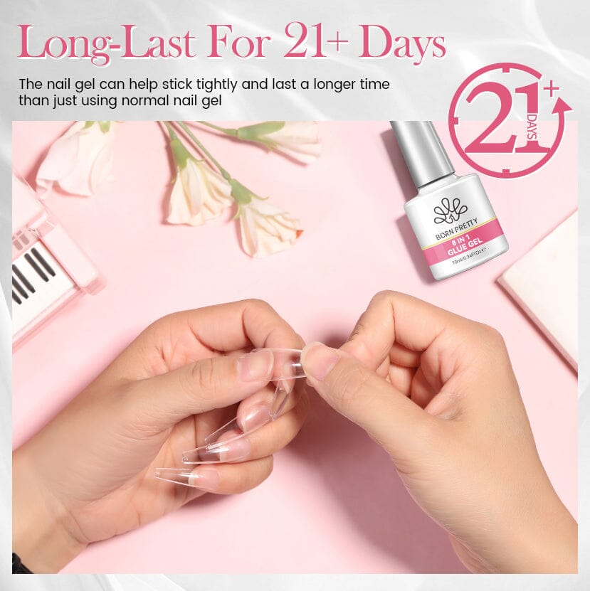8 in 1 Glue Gel 10ml Gel Nail Polish BORN PRETTY 