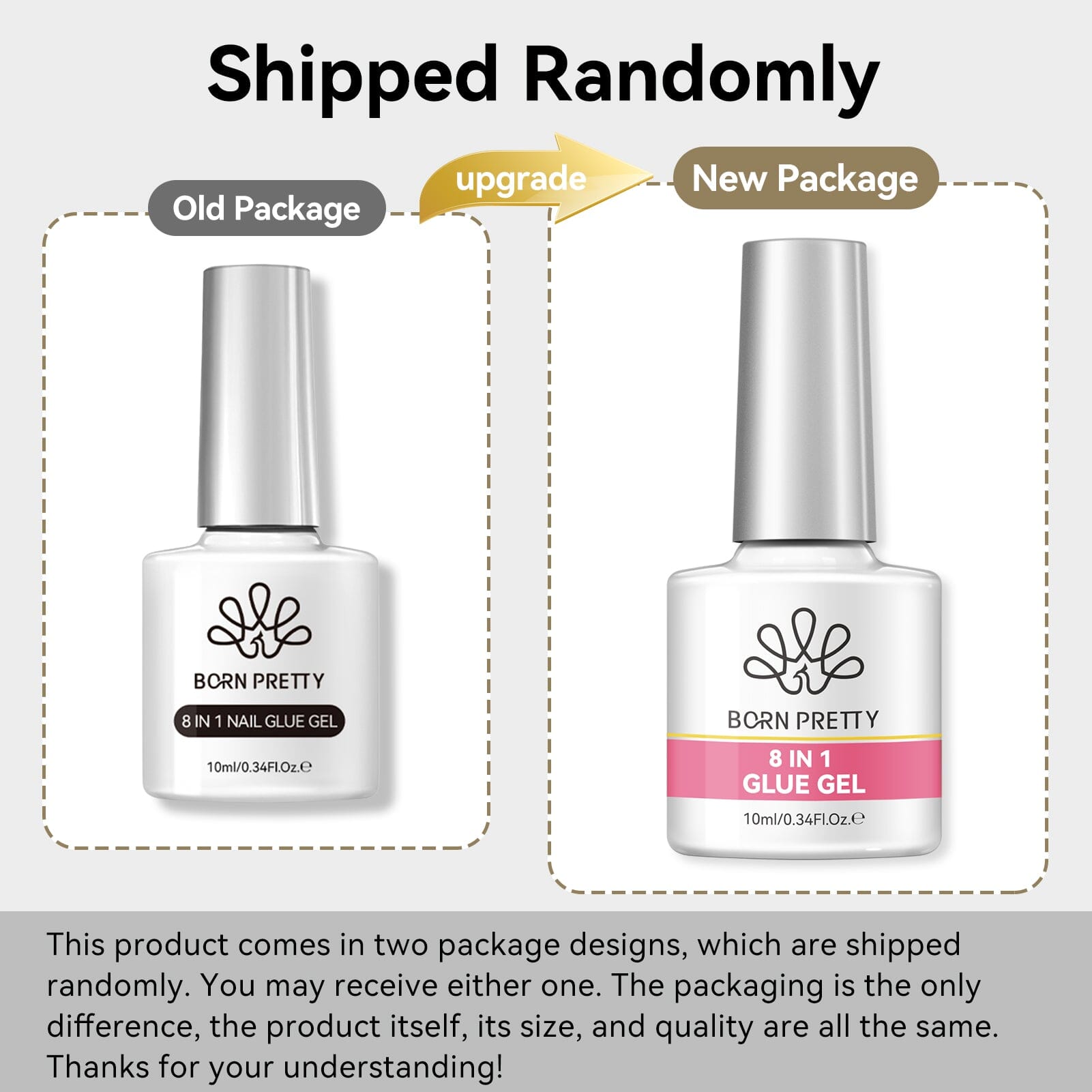 8 in 1 Glue Gel 10ml Gel Nail Polish BORN PRETTY 