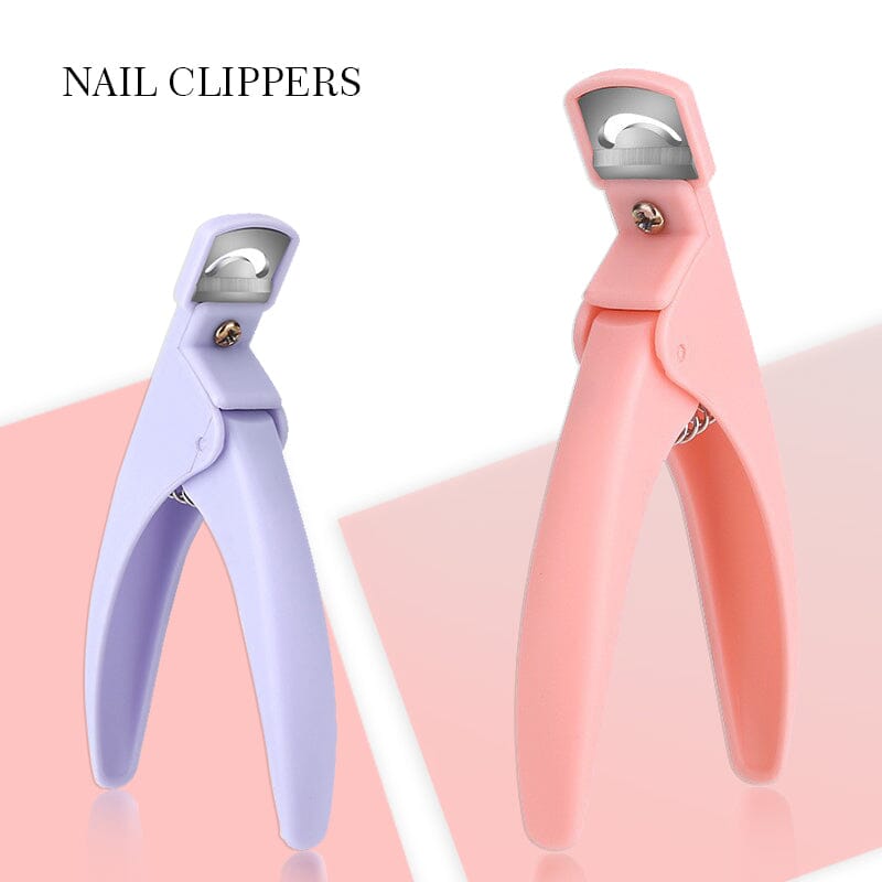 Purple U-shaped Nail Clipper #01 Tools & Accessories No Brand 