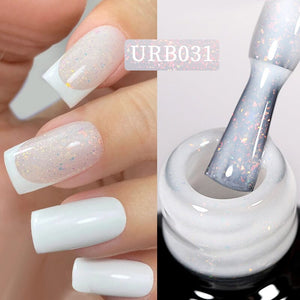 Flakes Rubber Base Gel URB031 7ml Base & Top Coat UR SUGAR 