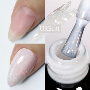 Flakes Rubber Base Gel URB031 7ml Base & Top Coat UR SUGAR 