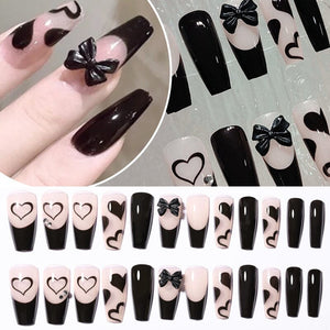 24pcs Khaki #41 Almond Press on Nails Nail Tips No Brand 