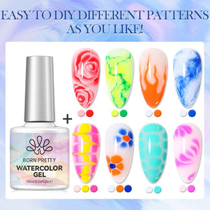 Watercolor Gel 10ml Gel Nail Polish BORN PRETTY 