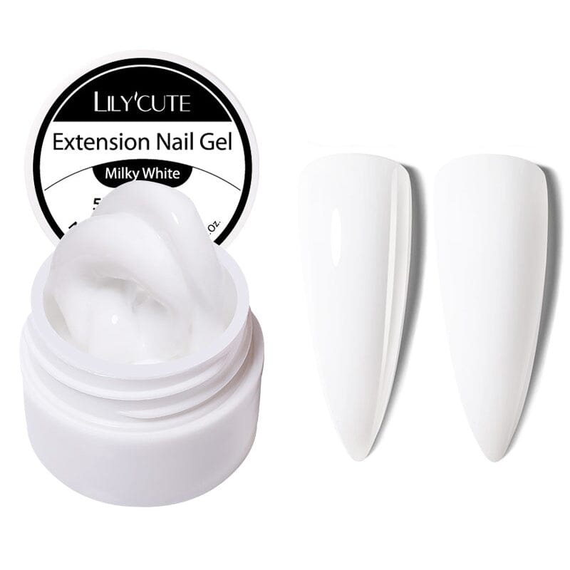 Milky White Non Stick Hand 5D Sculpting Extension Gel 8ml Extension Nail Gel LILYCUTE 
