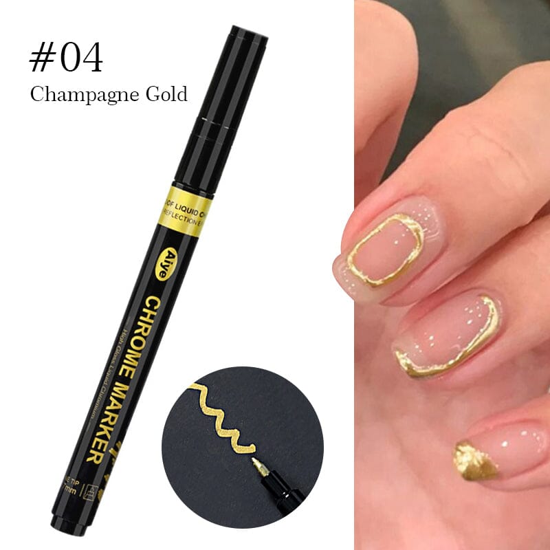 Metallic Nail Polish Painting Pen Tools & Accessories No Brand 