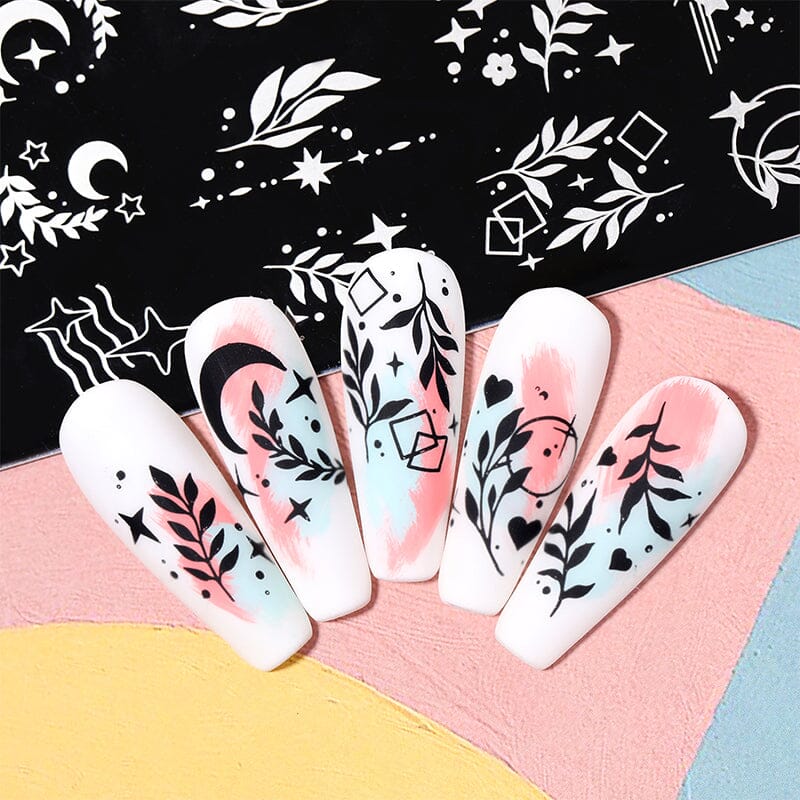 Stamping Plate NICOLE DIARY-X014 Nail Art NICOLE DIARY 