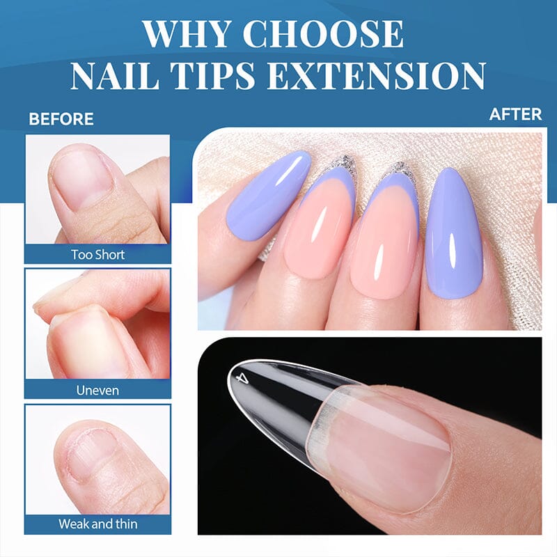 550pcs Full Cover Soft Gel Tips Nail Tips KOSKOE 