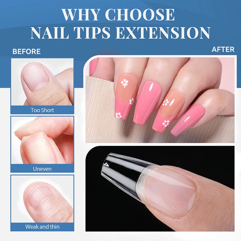 550pcs Full Cover Soft Gel Tips Nail Tips KOSKOE 