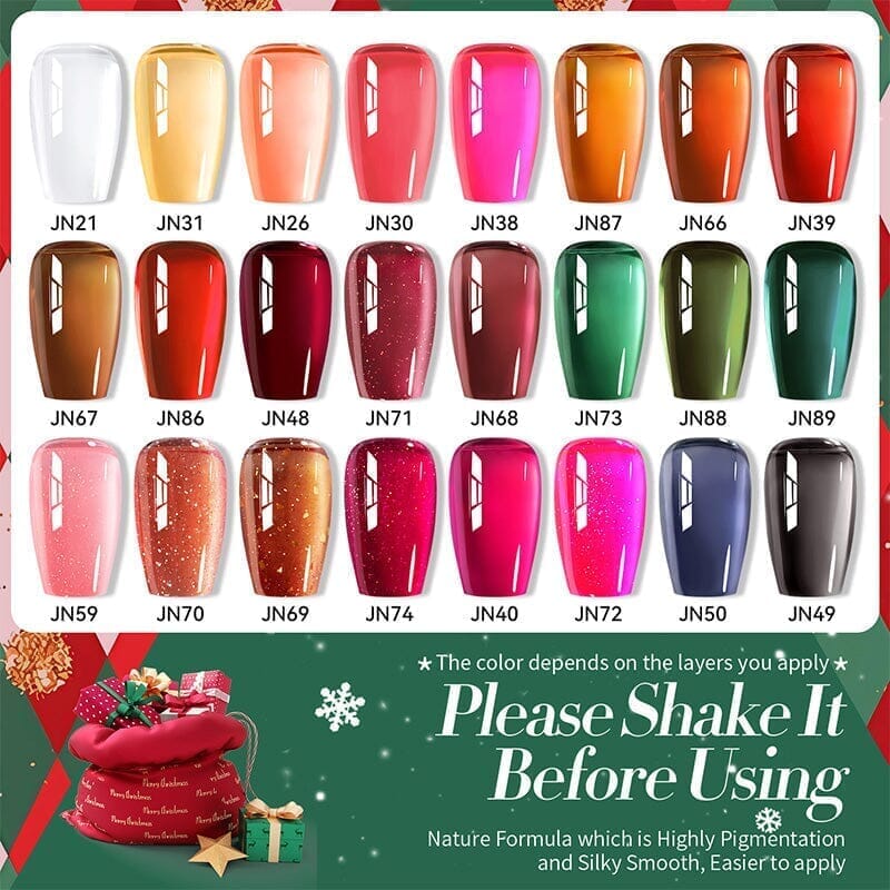 Red Jelly Gel Polish JN86 10ml Gel Nail Polish BORN PRETTY 