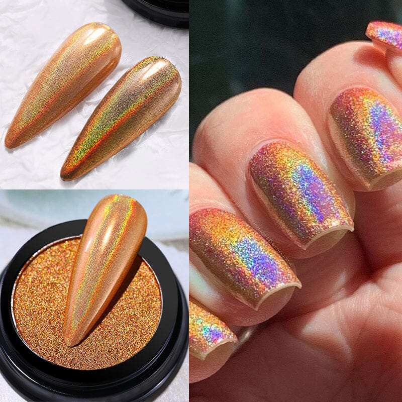 Metallic Mirror Effect Solid Chrome Nail Powder Nail Art NICOLE DIARY NDC012 