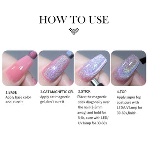 Cat Magnetic Gel MY110 Omnipotent 10ml Gel Nail Polish BORN PRETTY 