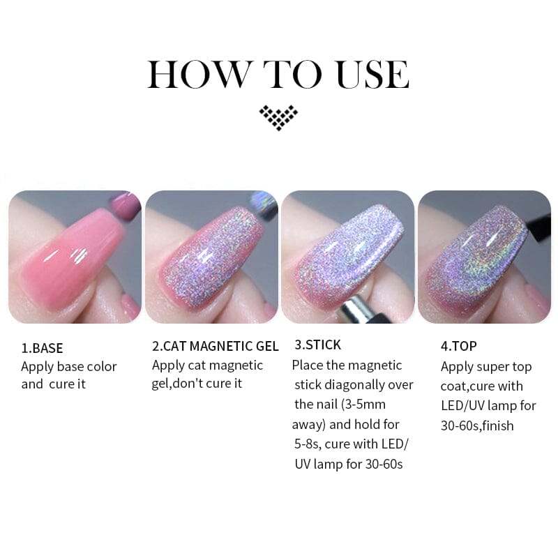 Cat Magnetic Gel MY110 Omnipotent 10ml Gel Nail Polish BORN PRETTY 