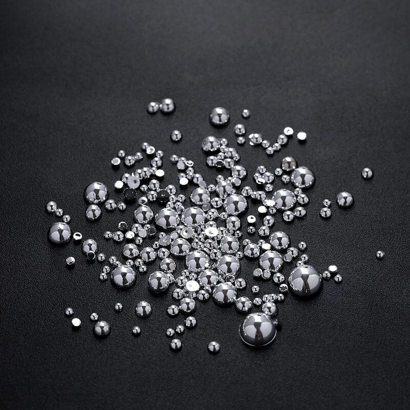 200pcs Half Round Flat Bottom Pearls Nail Art No Brand 
