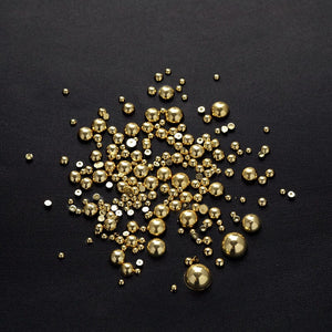 200pcs Half Round Flat Bottom Pearls Nail Art No Brand 