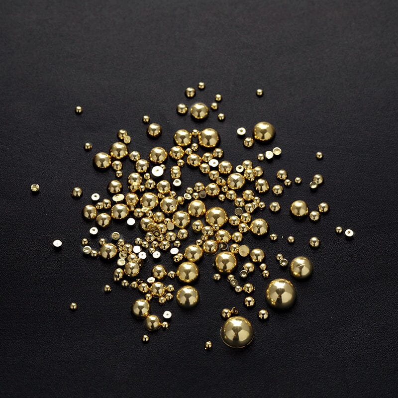200pcs Half Round Flat Bottom Pearls Nail Art No Brand 