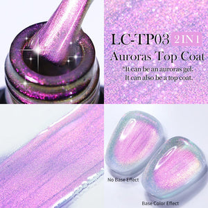 Auroras Top Coat LC-TP03 7ml Base & Top Coat LILYCUTE 
