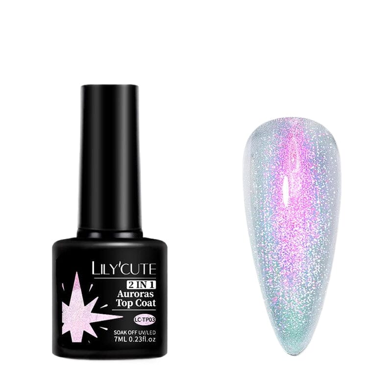 Auroras Top Coat LC-TP03 7ml Base & Top Coat LILYCUTE 