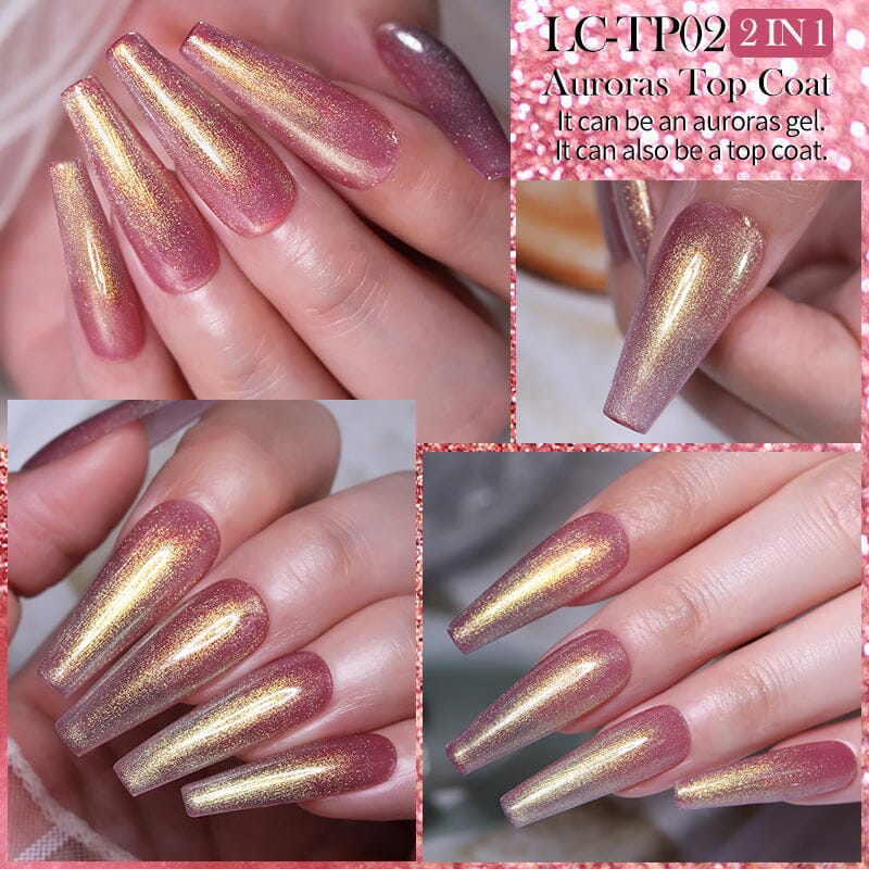 Auroras Top Coat LC-TP04 7ml Base & Top Coat LILYCUTE 