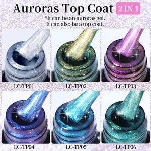 Auroras Top Coat LC-TP02 7ml Base & Top Coat LILYCUTE 