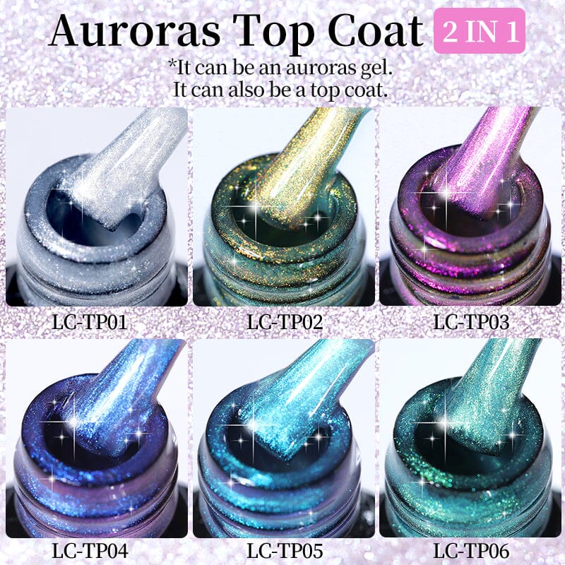 Auroras Top Coat LC-TP02 7ml Base & Top Coat LILYCUTE 