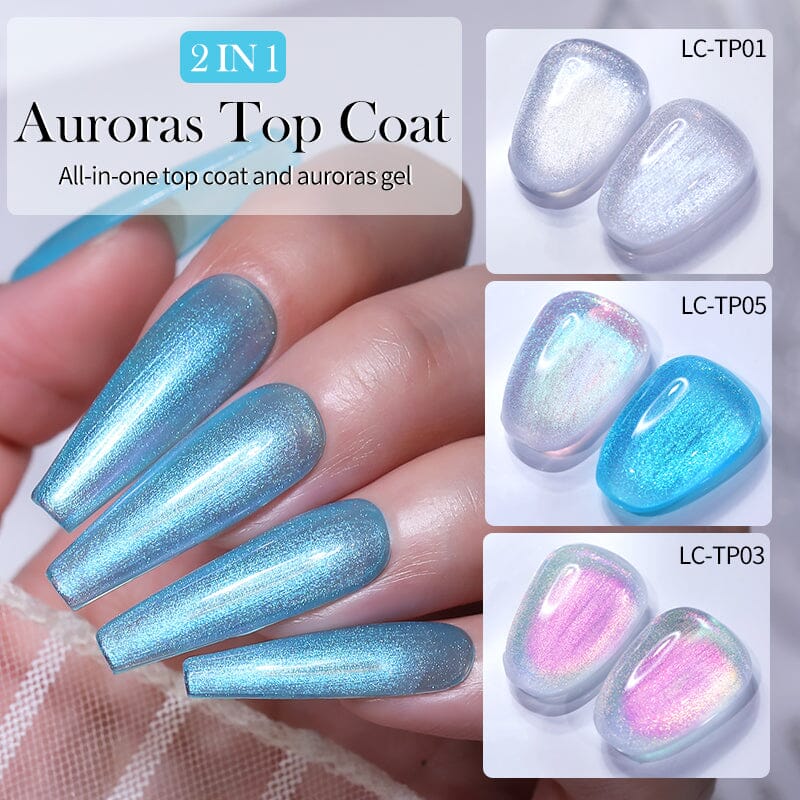 Auroras Top Coat LC-TP04 7ml Base & Top Coat LILYCUTE 