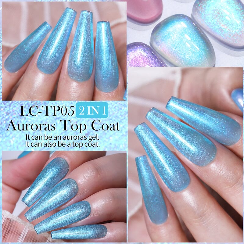 Auroras Top Coat LC-TP04 7ml Base & Top Coat LILYCUTE 