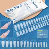 120pcs Full Cover Matte Soft Gel Tips False Nails Nail Tips KOSKOE Coffin 