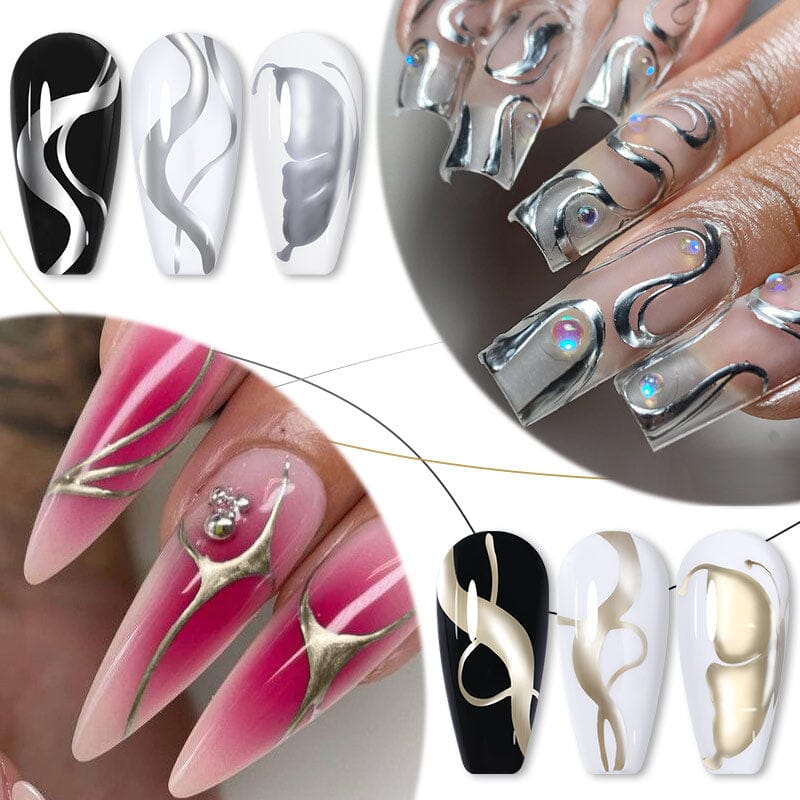 Metallic Line Nail Gel 5ml Gel Nail Polish LILYCUTE 