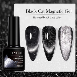 Black Cat Magnetic Gel Polish 7ml Gel Nail Polish LILYCUTE 