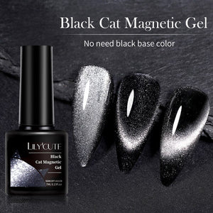 Black Cat Magnetic Gel Polish 7ml Gel Nail Polish LILYCUTE 