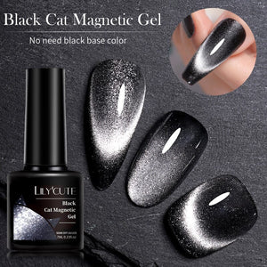 Black Cat Magnetic Gel Polish 7ml Gel Nail Polish LILYCUTE 