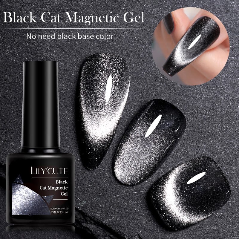 Black Cat Magnetic Gel Polish 7ml Gel Nail Polish LILYCUTE 