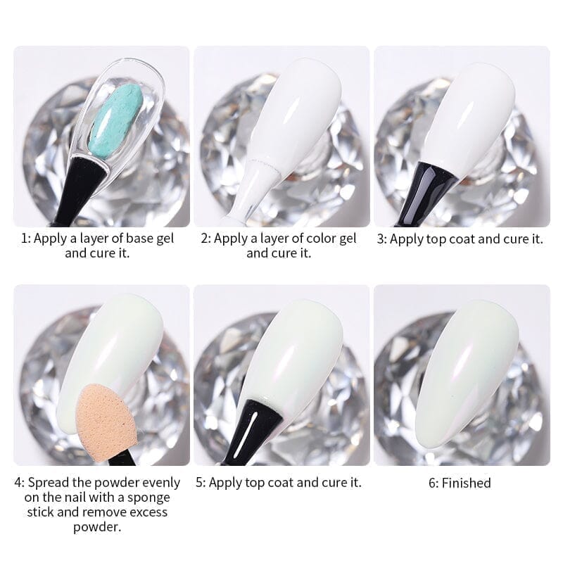 Pearly Mirror Effect Chrome Nail Powder #06 Nail Powder BORN PRETTY 