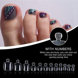 120pcs Natural Toenail False Nail Tips Nail Tips No Brand 