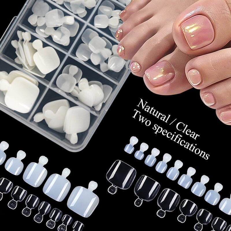 120pcs Clear Toenail False Nail Tips Nail Tips No Brand 
